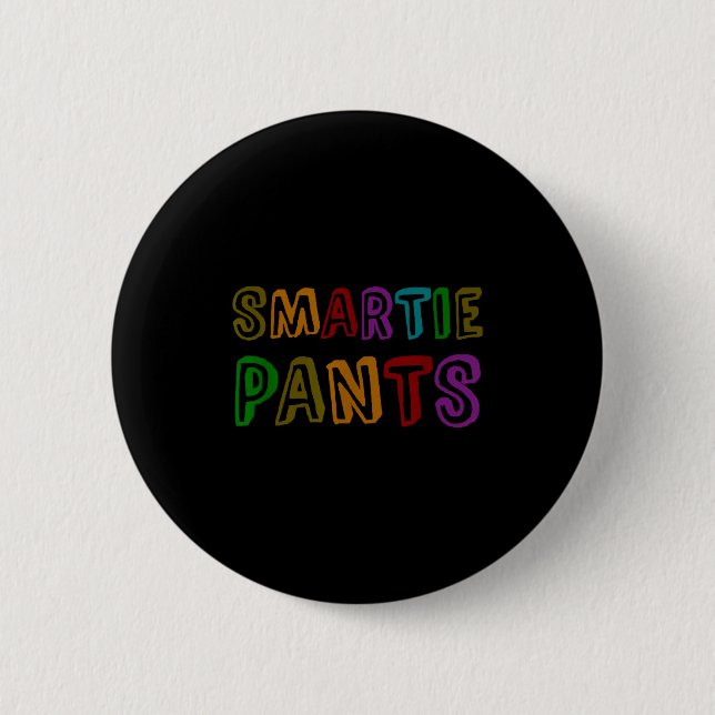 Funny Smartie Pants S College Kids Six Seven Rocks Button (Vorderseite)