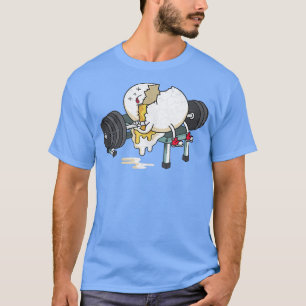 Funny Smashed Egg Fitness Gym Barbells Lifting Win T-Shirt