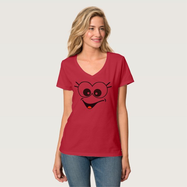Funny Smiley T - Shirt (Vorderseite Vollansicht)