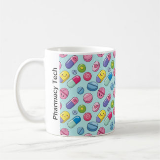 Funny Smiling Pills Pharmacy CPhT Kaffeetasse