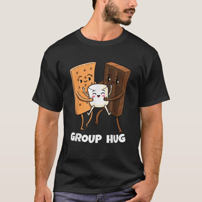 Funny Smores Marshmallow Chocolate Camping Group H T-Shirt (Vorderseite)