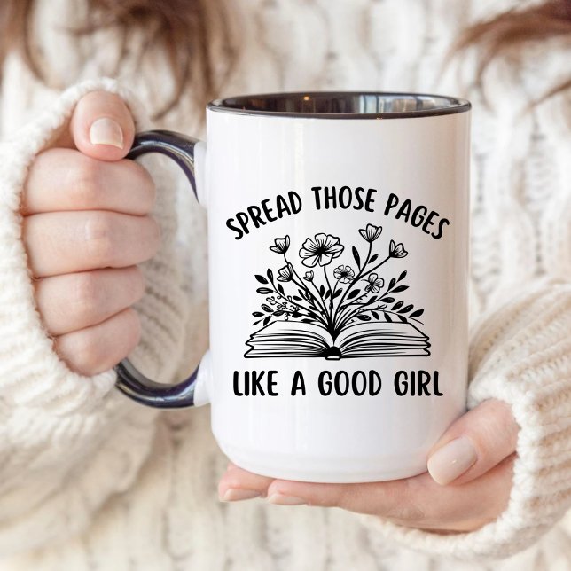 Funny Smut Romance Reader Lover Spicy Dirty Book Tasse (Von Creator hochgeladen)