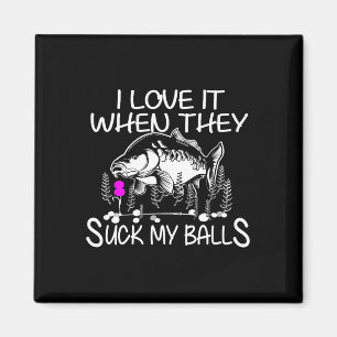 Funny Smutty Fisher Carp Fischen Magnet