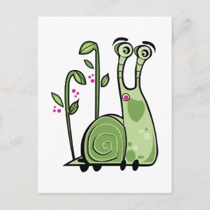 Funny Snail Postkarte