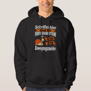 Funny Snail Sprichwort Anti Running Spaß mit Schne Hoodie