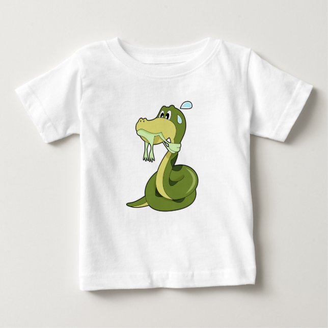 Funny Snake Baby T-shirt (Vorderseite)