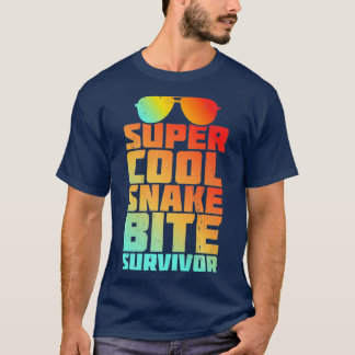 Funny Snake Bite Survivor Erholung Get Well Joke T-Shirt