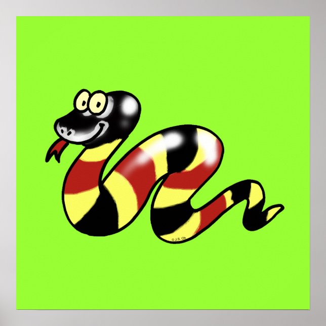 Funny Snake Poster (Vorne)