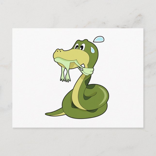 Funny Snake Postkarte (Vorderseite)