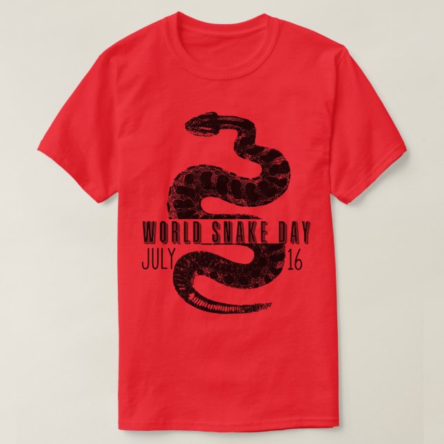 FUNNY SNAKE WORLD SNAKE DAY 16 2 T-Shirt (Design vorne)