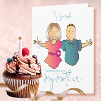 Funny Snarky Cartoon Mutter von Son Birthday