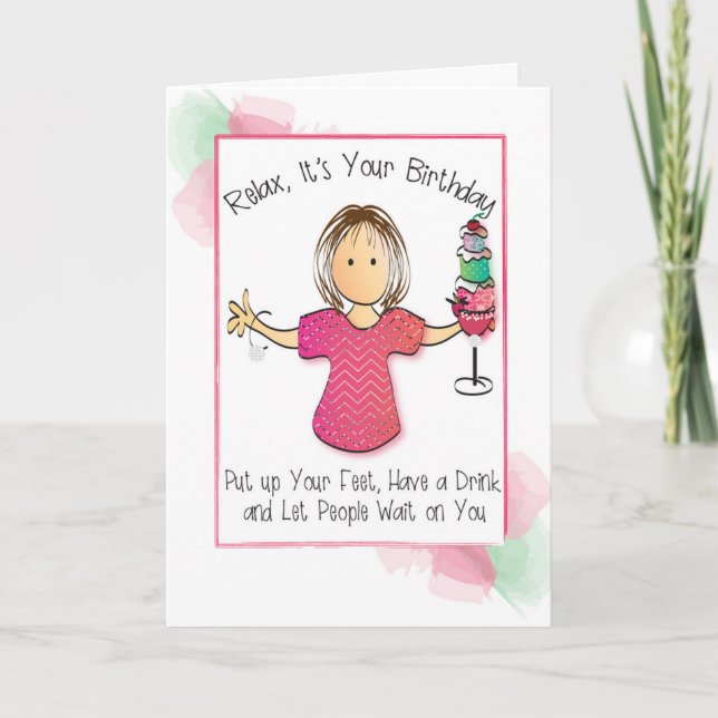 Funny Snarky Humore Personalisiert Geburtstag Karte (Vorderseite)