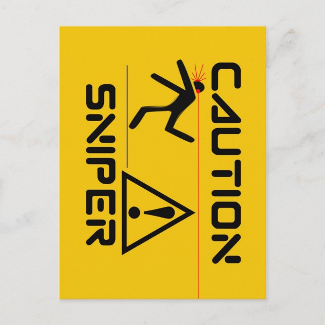 Funny Sniper Postkarte (Vorderseite)