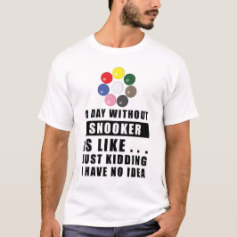 Funny Snooker Design T-Shirt