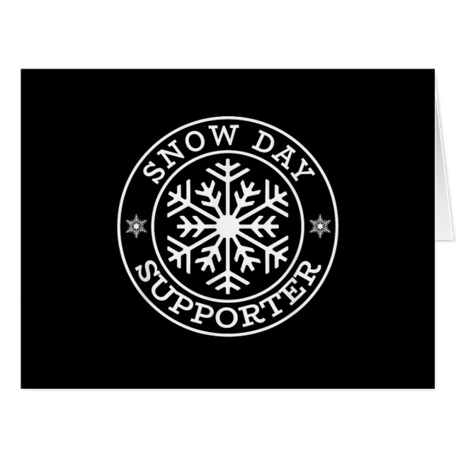 Funny Snow Day Supporter Enseignant Étudiant Winte (Devant horizontal)