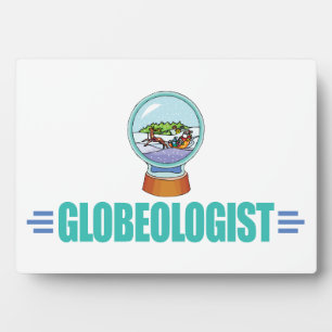 Funny Snow Globe Fotoplatte