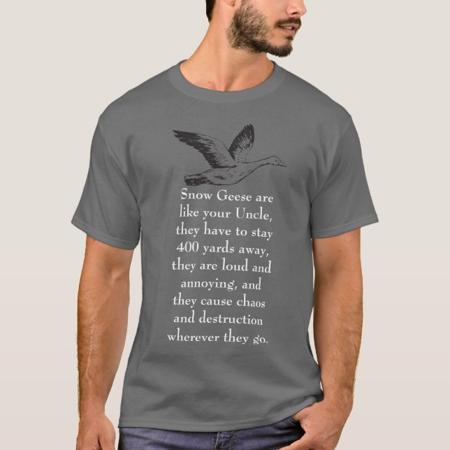 Funny Snow Goose Shirt (Vorderseite)