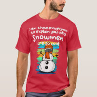 Funny Snow Man mit Maske