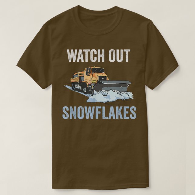Funny Snow Plough Pass auf Schneeflocken stört Gr T-Shirt (Design vorne)