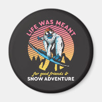 Funny Snowboarden Gute Freunde und Schneeabenteuer