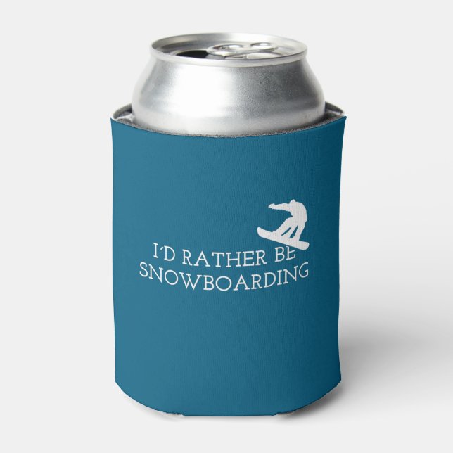 Funny Snowboarden - ich würde eher Snowboarden Dosenkühler (Kanne Vorderseite)