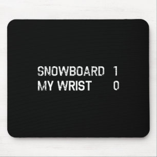 Funny Snowboarden Verletzung Erholung gebrochen Wr Mousepad