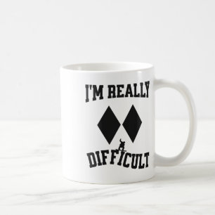 Funny Snowboarder Double Black Diamonds Ich bin wi Kaffeetasse