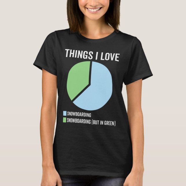 Funny Snowboarding Sport Hob T-Shirt (Vorderseite)