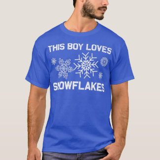 Funny Snowflake Art für Jungen Kinder Schnee Winte T-Shirt