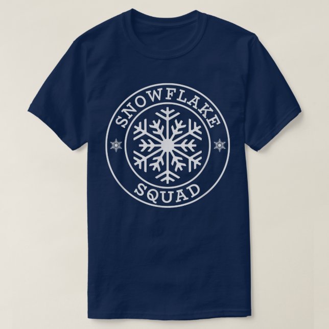 Funny Snowflake Squad Winter Snow Lover T-Shirt (Design vorne)