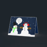 FUNNY SNOWMAN CHRISTMAS CARD FEIERTAGSKARTE<br><div class="desc">Der niedliche und lustige Schneemann ist das Merkmal dieser Weihnachtskarte. Offensichtlich hat ein Schneemann,  BOB,  diesen Winter ausgearbeitet.</div>