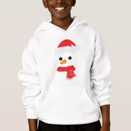 Funny Snowman Face frohe Weihnachtsfamilie Hoodie