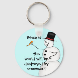Funny Snowman Weihnachts-Verschwörungstheorie Schlüsselanhänger