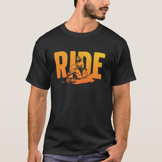 Funny Snowmobile Design für Männer Frauen Snowmobi T-Shirt (Vorderseite)