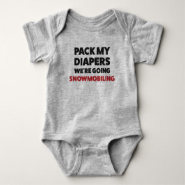 Funny Snowmobile Jersey Bodysuit für Baby Baby Strampler