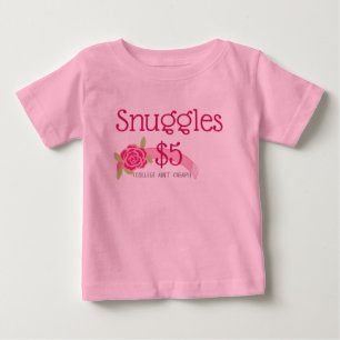 Funny Snuggles zum Verkauf Baby T-shirt