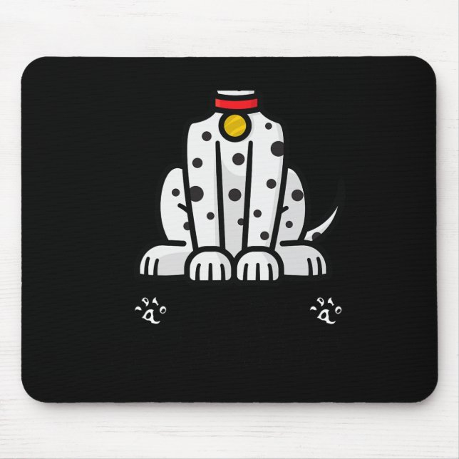 Funny, so zu tun, als wäre ich ein Dalmatiner Hund Mousepad (Vorne)