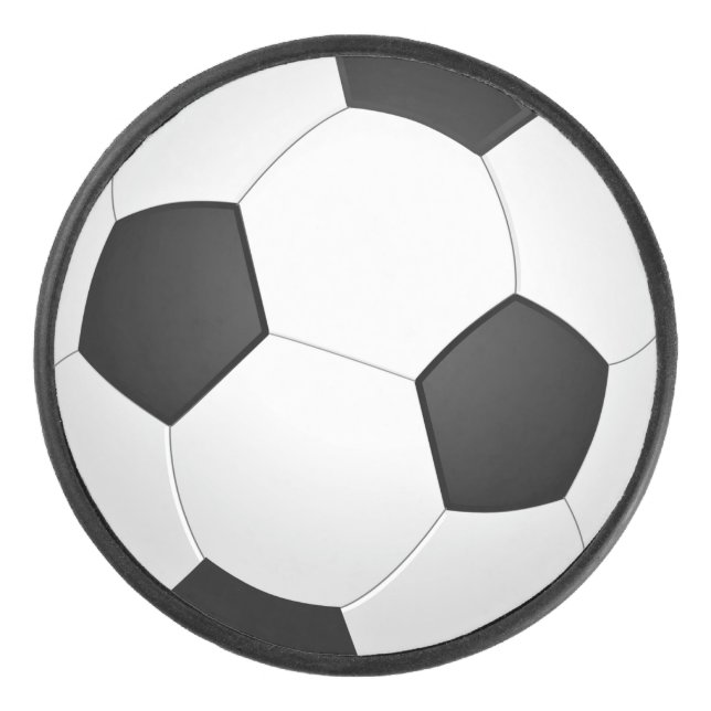 Funny Soccer Ball Design Hockey Puck (Vorderseite)