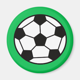 Funny Soccer Ball im grünen Hintergrund Magnet