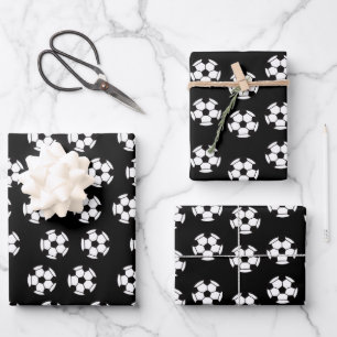 Funny Soccer Ball Pattern Geschenkpapier Set