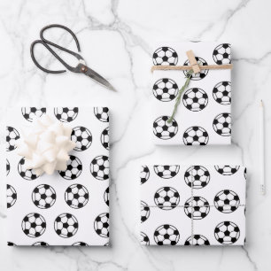 Funny Soccer Ball Pattern Geschenkpapier Set