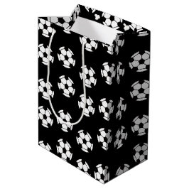 Funny Soccer Ball Pattern Mittlere Geschenktüte