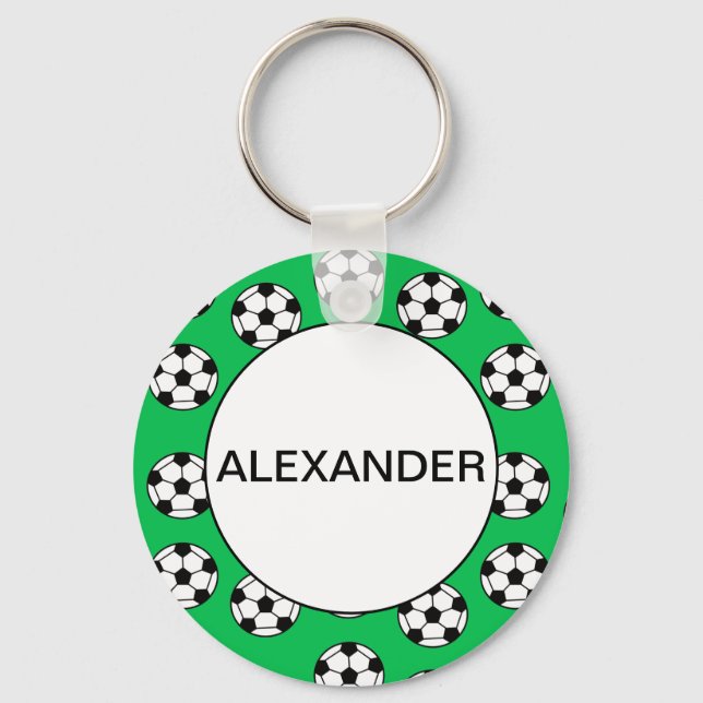 Funny Soccer Ball Pattern Schlüsselanhänger (Vorderseite)