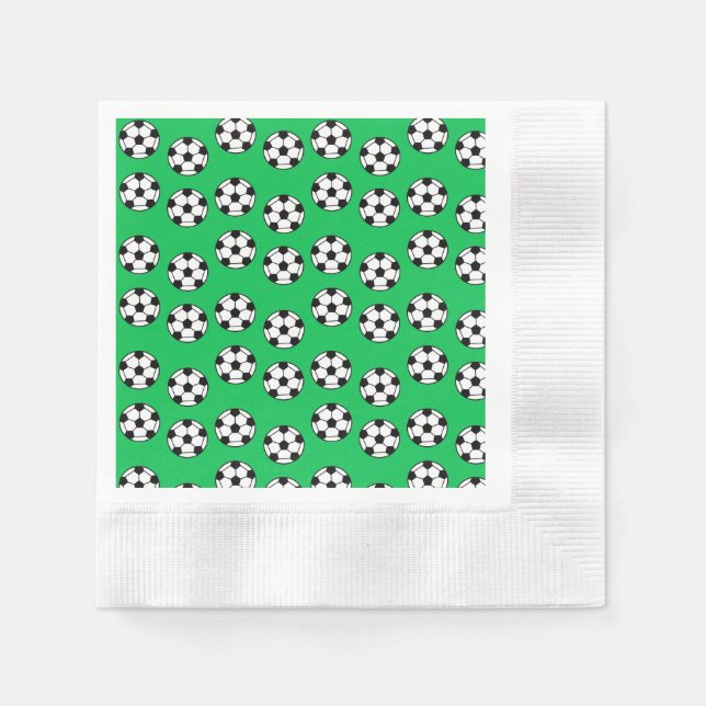 Funny Soccer Ball Pattern Serviette (Vorderseite)