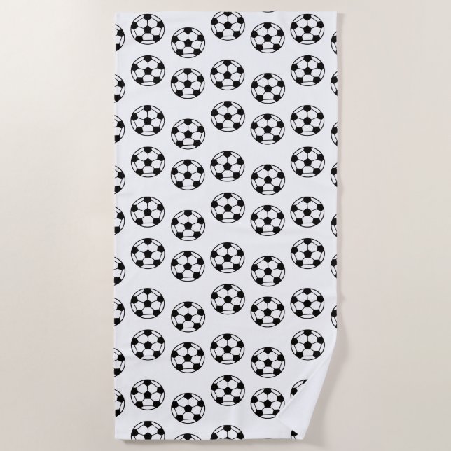 Funny Soccer Ball Pattern Strandtuch (Vorderseite)