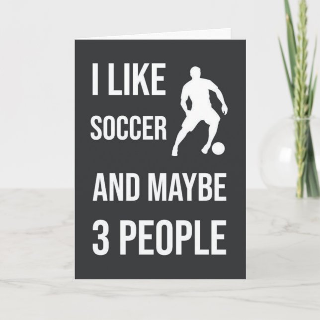 Funny Soccer Cards Spaß Spielerteam Cool Sport Karte (Vorderseite)