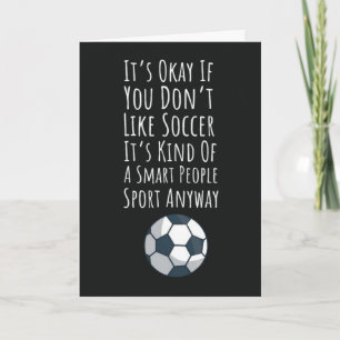 Funny Soccer Cards Sportteam Kinder Niedlich moder Karte