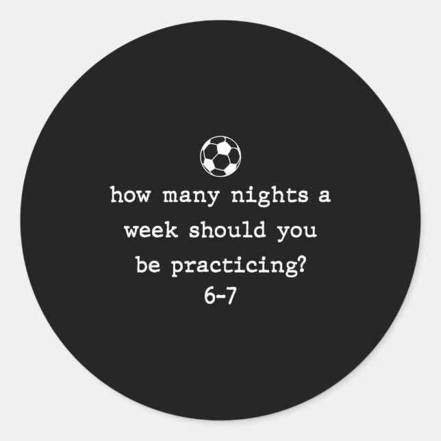 Funny Soccer Coach 67 Soccer Player 6 7 Gen Z Vira Runder Aufkleber (Vorderseite)