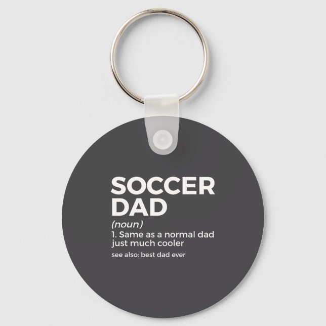 Funny Soccer Dad Definition For Mens Soccer Playe  Schlüsselanhänger (Vorderseite)