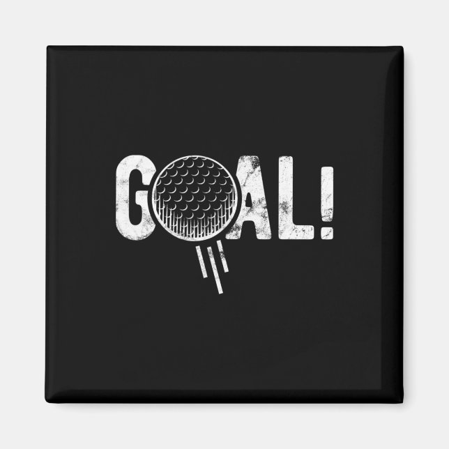 Funny Soccer Goal Golf Four Joke  Magnet (Vorne)
